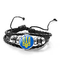 Плетеный браслет с Украинской символикой №1