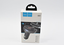 Модулятор радіохвилі Bluetooth 4.2 + 2-USB 2.1 A "hoco". E41 Black