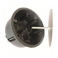 Коробка д/розвед. пров., гіпс. прих.уст., з кришкою D75x45мм, негор.(68-05-27) Арт.39774