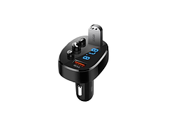 Модулятор радіохвиль Bluetooth 4.2 + 2-USB 3.1 A "XO" BCC03 Black