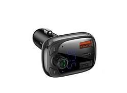 Модулятор радіохвилі Bluetooth 4.2 + 2-USB 3.4 A "Baseus" Black