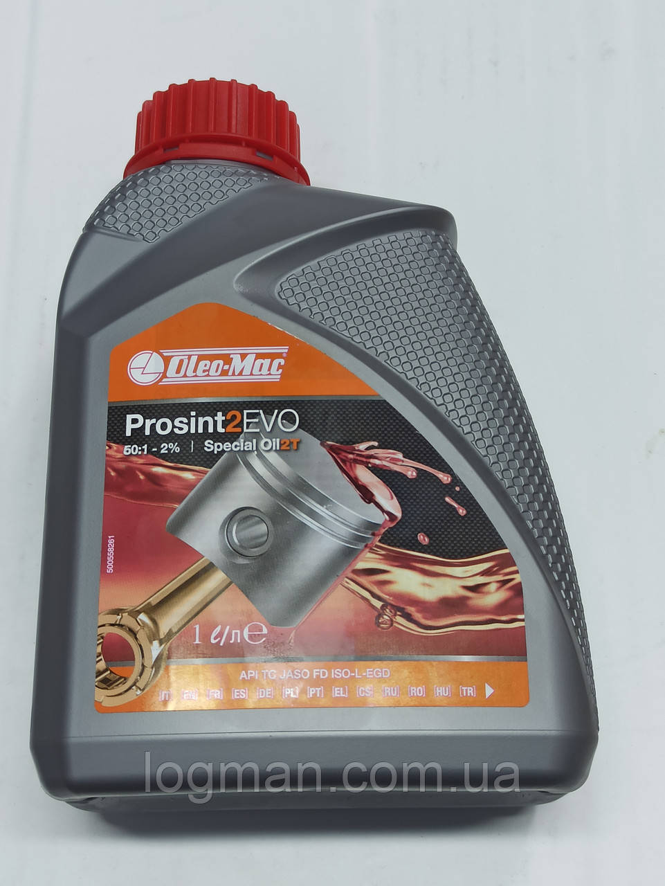 Олія двотактна Oleo-Mac Prosint 2 EVO (1 літр) напівсинтетика, літрова, оригінал продукція (001001362)