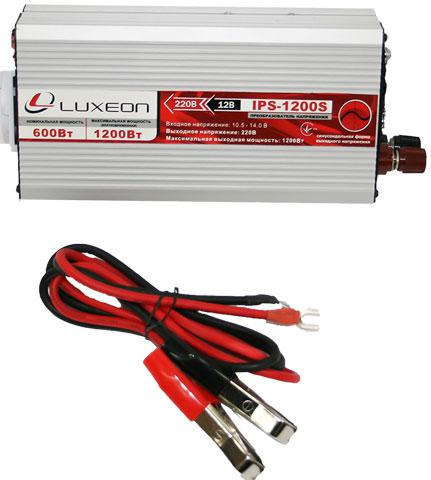 Перетворювач інвертор напруги з чистою синусоюдою 12-220 LUXEON IPS-1200s