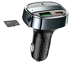 Модулятор радіохвилі Bluetooth 5.0 + 2-USB 18 W + Type-C 30 W "hoco". E70