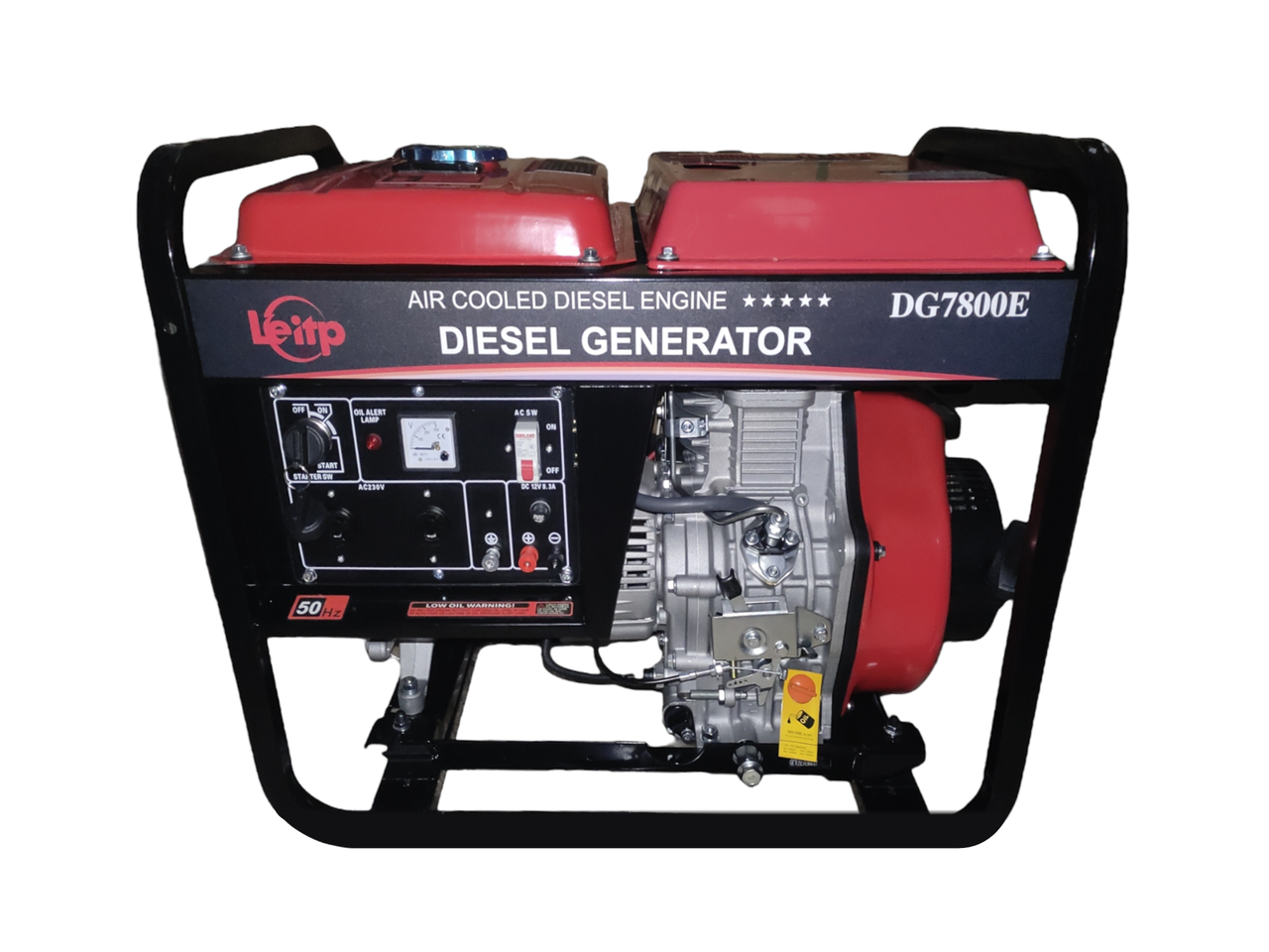 6.5 кВт дизельні електрогенератори Однофазні LeiTeng Power DG7800E портативні генератори енергії мідна обмотка. Дизельні