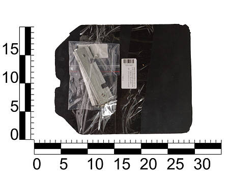 Фартух задній ВАЗ 2121 (к-т 2 шт.) зі смугою (кріплення, планка) "бризговик", фото 2