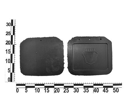 Фартух задній ГАЗ короткий (к-т 2 шт.) без напису "бризговик", фото 2