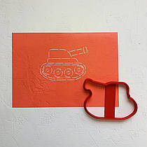 3D-формочки-вирубки для пряників "Танк 3"