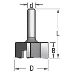 Фреза для вирівнювання площини (слебів) D28,5 d6 P322853 Z=3