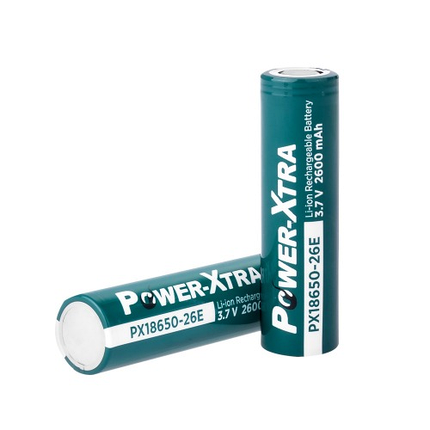 Акумулятор Li-ion Power-Xtra 18650 2600mAh 3.7V, Green, фото 1