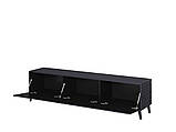 Тумба для телевізора Nova білий, чорний, чорний, фото 8