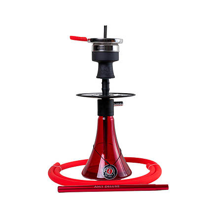 Кальян AMY Deluxe 125.03 Alu Cone Mini Червоний, фото 1
