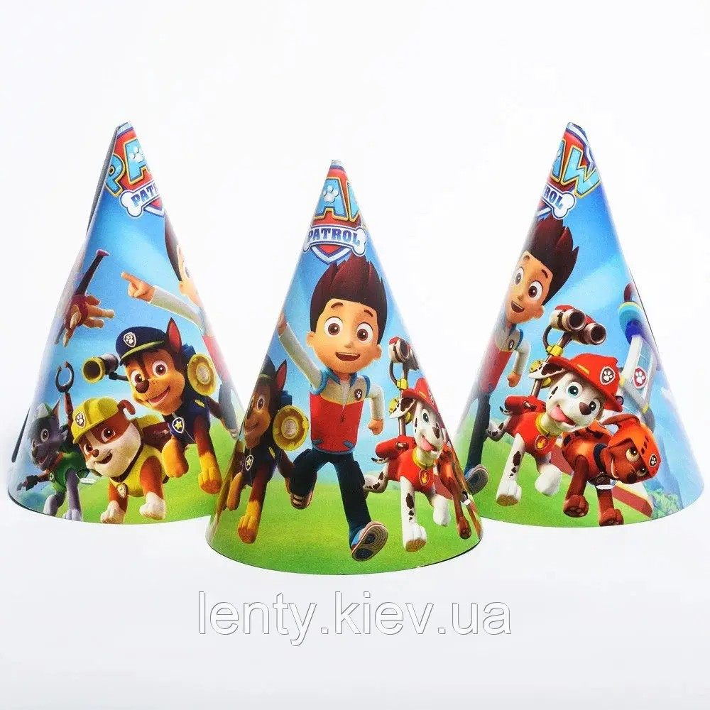Ковпачки, Щенячий патруль-2 святкові карнавальні 16 см (1 шт.) —