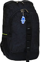 Рюкзак мужской на одно отделение с мягкой спинкой Bagland Тайфун 26 л черного цвета (0017770)