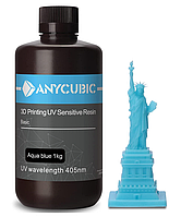 Фотополімерна смола ANYCUBIC UV Resin Basic (Aqua Blue) 1 кг