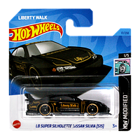 Машинка Базова Hot Wheels Liberty Walk LB Super Silhouette Nissan Silvia (S15) Modified 1:64 HKH85 Black 1шт