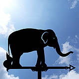 Флюгер Слон, флюгер на дах з металу 2 мм., фото 10