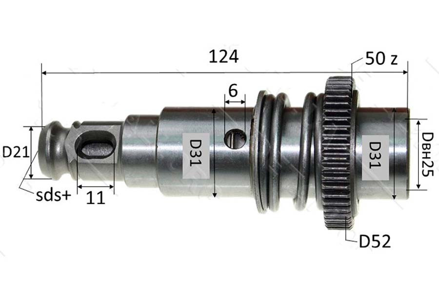 Ствол для перфоратора Bosch GBH 2-24 DSR в сборе - фото 1 - id-p1595860575