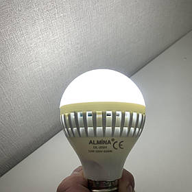 Аварійна лампочка-ліхтарик ALMINA DL-2024 з акумулятором 12 вт