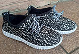 Кросівки дитячі рябі на шнурку з білою підошвою, фото 2