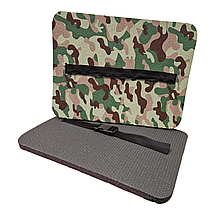 Каремат сидіння армійський 400х300х16мм MultiCam тришаровий камуфляжний килимок піджопник мультикам з ремінцем, фото 5