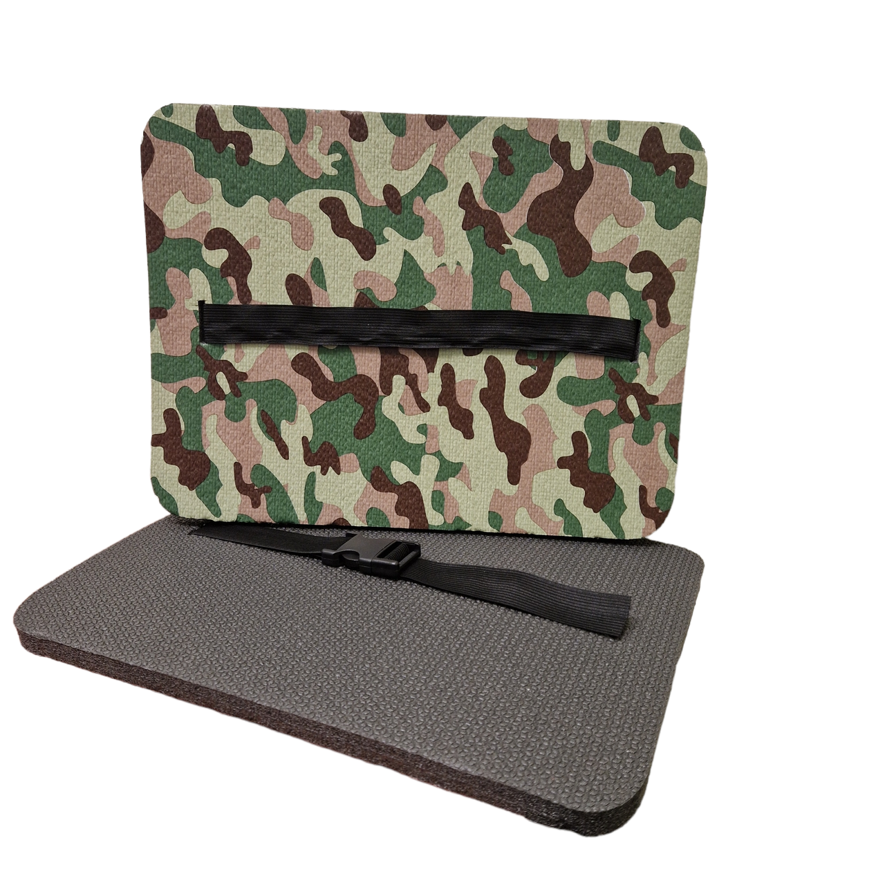 Каремат сидіння армійський 400х300х16мм MultiCam тришаровий камуфляжний килимок піджопник мультикам з ремінцем