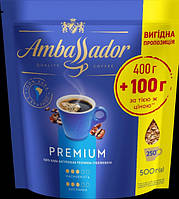 Оригінальна Кава розчинна Ambassador Premium 400 г + 100 г