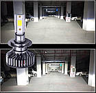 Комплект світлодіодних LED ламп для фар 2 шт. COB цоколь H7, фото 7