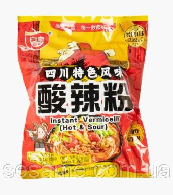 Картопляно-кукурудзяна локшина з овочами та пряними спеціями Hot & Sour BAIJILA 105 г