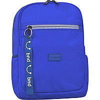 Универсальный текстильный рюкзак Bagland Young водоотталкивающий с боковыми карманами 13 л электрик