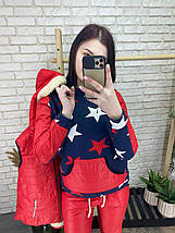 Розкішний жіночий костюм трійка, тканина "Плащівка+Трикотаж" 42, 44 розмір 42, фото 4