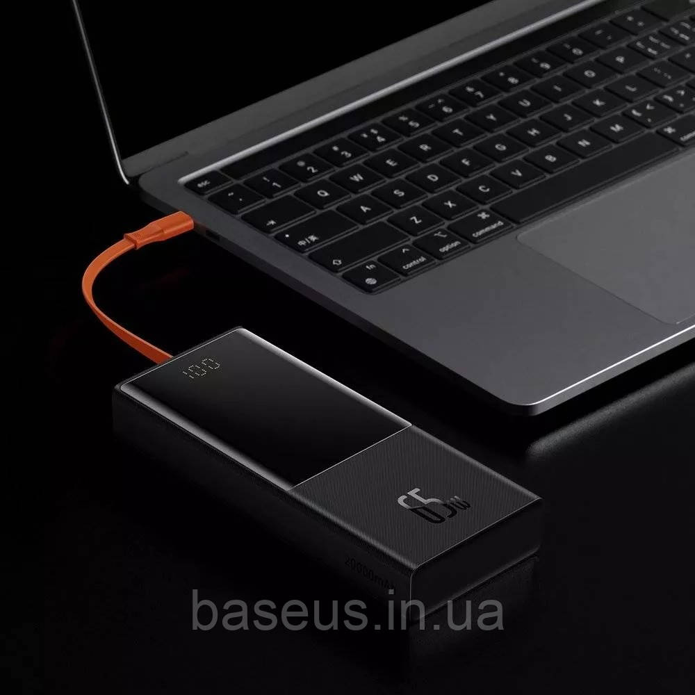 Портативна Батарея Baseus Elf Digital Display 65W 20000mAh, фото 1