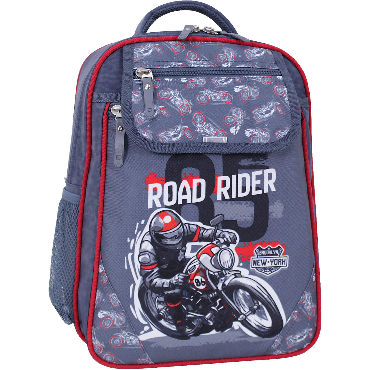 Портфель ортопедичний для школярів 1-3 класів "Road Rider" Bagland Відмінник 20 л 321 сірий 900 (0058070)