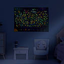 Карта зоряного неба що світиться у темряві Зіркова подорож Люмік LMA1, фото 3