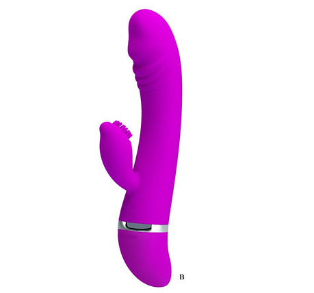 Багатофункціональний вібратор LeLex SILENT BUNNY VIBRATOR медичний силікон, фото 2