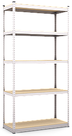 Стелаж Стандарт на 5 полиць ДСП метал Оцинкований 1800х900х400 мм (Меткас-ТМ)