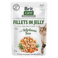Brit Care Cat pouch Влажный корм для котов (тунец в желе) 85гр