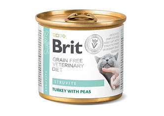 Brit VetDiets Struvite - Вологий корм для кішок, при лікуванні та для профілактики сечокам'яної хвороби 200гр