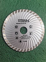 Алмазный диск по бетону Stern 125х7х22,23 Турбоволна