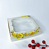 Коробка для пряника, 200*200*30 мм, з вікном, "Соняшники", фото 3