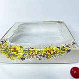 Коробка для пряника, 150*150*30 мм, з вікном, "Соняшники", фото 2