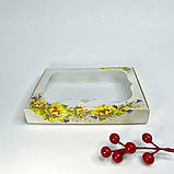 Коробка для пряника, 200*150*30 мм, з вікном, "Соняшники", фото 3