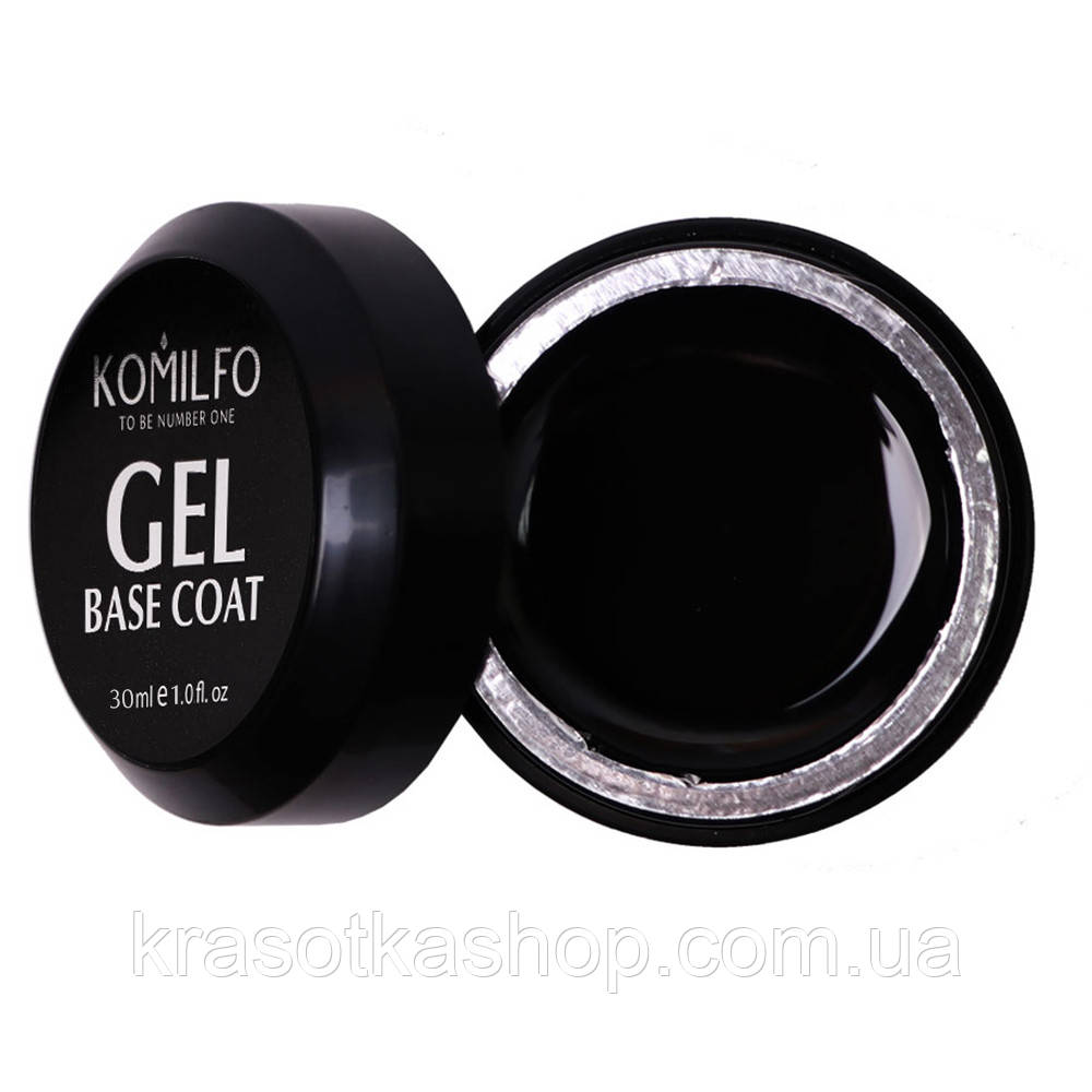 ГЕЛЬ-БАЗА KOMILFO GEL BASE COAT – ОСНОВА-КОРЕКТОР ДЛЯ ГЕЛЬ-ЛАКУ БЕЗ ПЕНЗЛИКА, 30 МЛ
