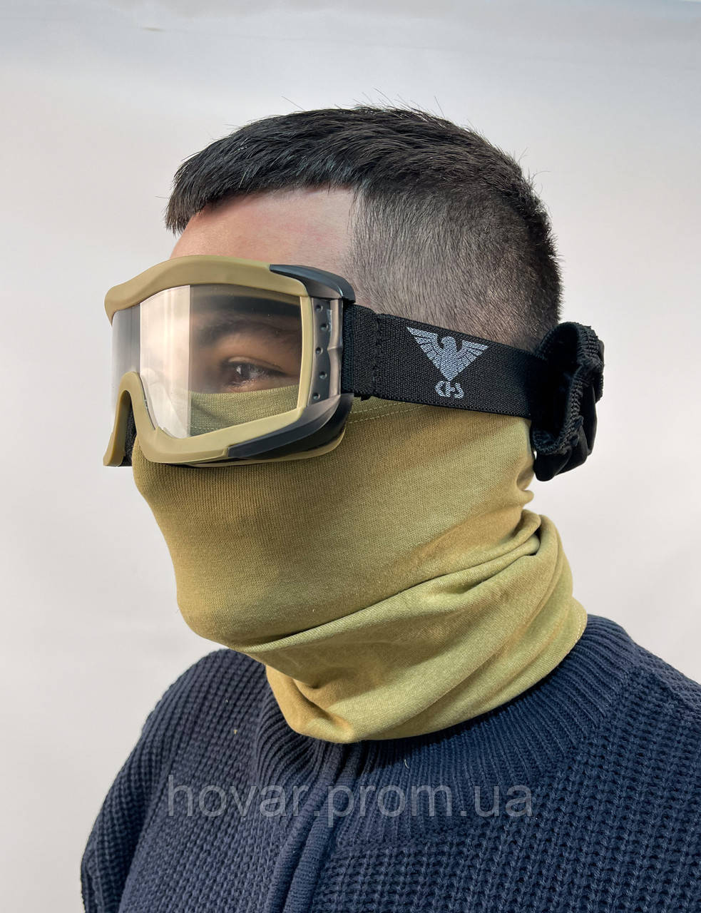 Баллистическая защитная маска KHS койот - фото 8 - id-p1734421499