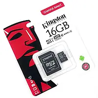 Карты памяти microSD Kingston 16 Гб ,Флеш пам'ять Kingston DataTraveler