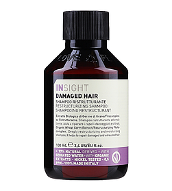 Шампунь відновлюючий для пошкодженого волосся Insight Damaged Hair Restructurizing Shampoo 100 мл