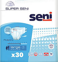 Підгузки для дорослих Seni Super Large 6 крапель 100-150 см. (30 шт.)
