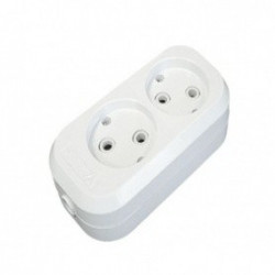 Колодка 2 гнізда б/з "СВЕТОПРИБОР" 5802 20шт, фото 1