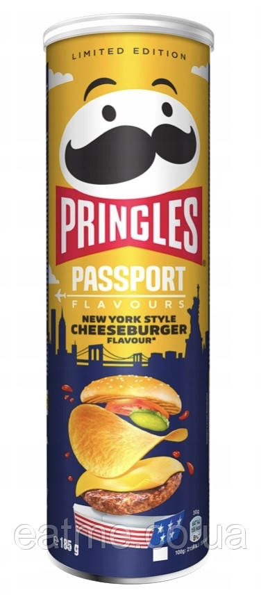 Pringles New York Style CHEESEBURGER Чізбургер 185g
