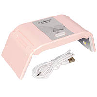 UV LED лампа BQ-3T mini 36 Вт - для сушіння гель-лаку та гелевих типс з USB, рожева